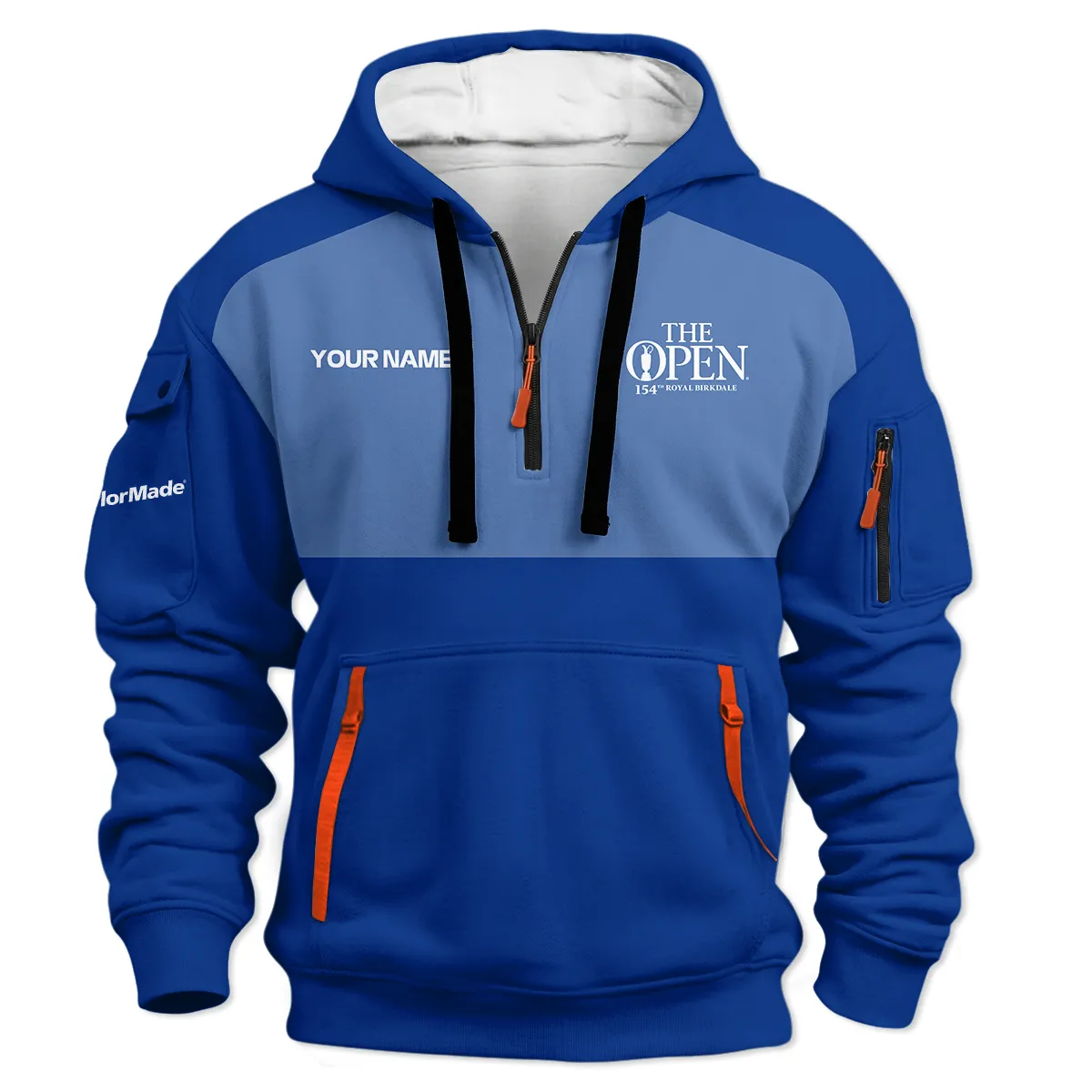 TaylorMade The 154th Open at Royal Birkdale Hoodie Half Zipper All Over Prints - Gift for Golf Fans QTTOP240326A2BLUTM-HDF - Image 2