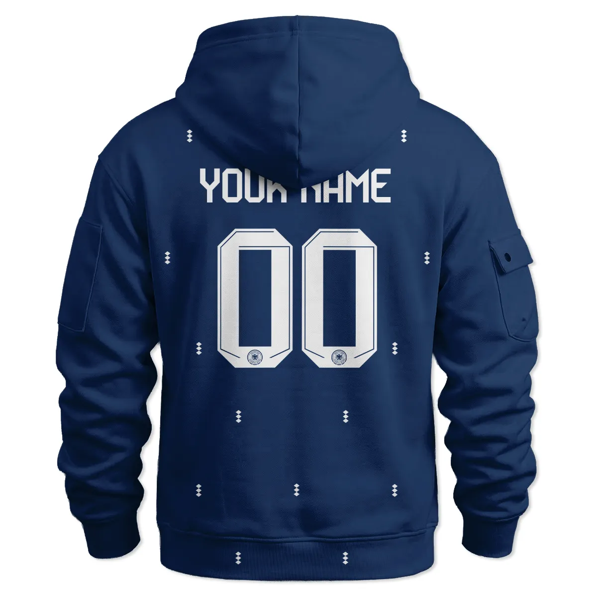 Germany 25/26 Away Kit Hoodie Half Zipper All Over Prints - Gift for Germany Fans QTVA2003GER3-HDF - Image 3