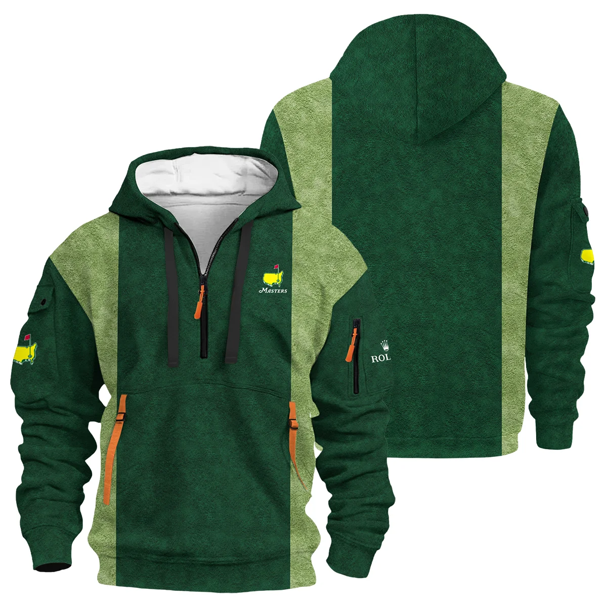 Masters Tournament x Rolex Hoodie Half Zipper BLF7326A1HDF - Image 3