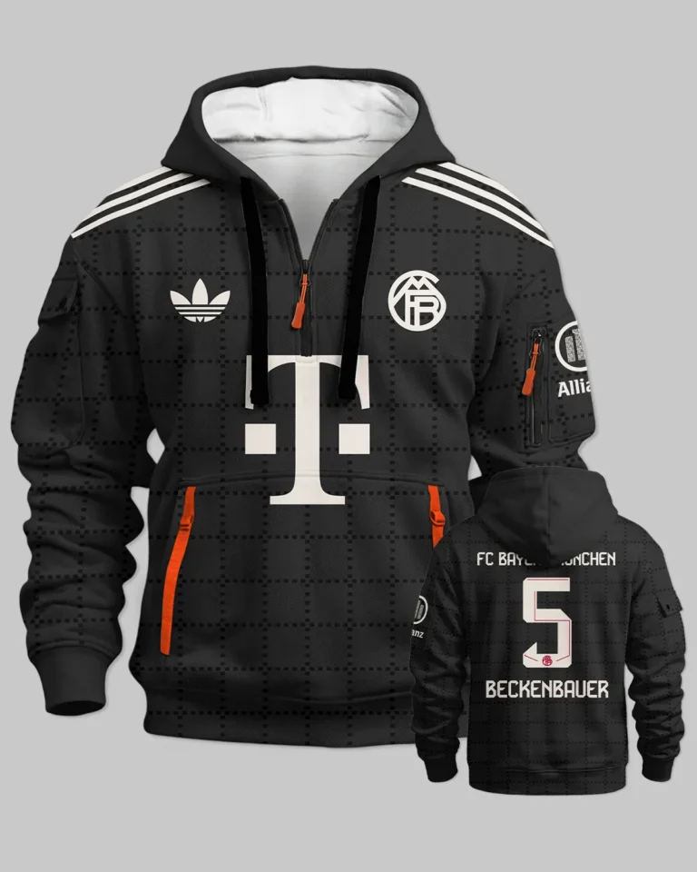 FC Bayern München Third Jersey 25/26 Hoodie Half Zipper All Over Prints - Gift for FC Bayern München Fans QTFCB310326A3-HDF