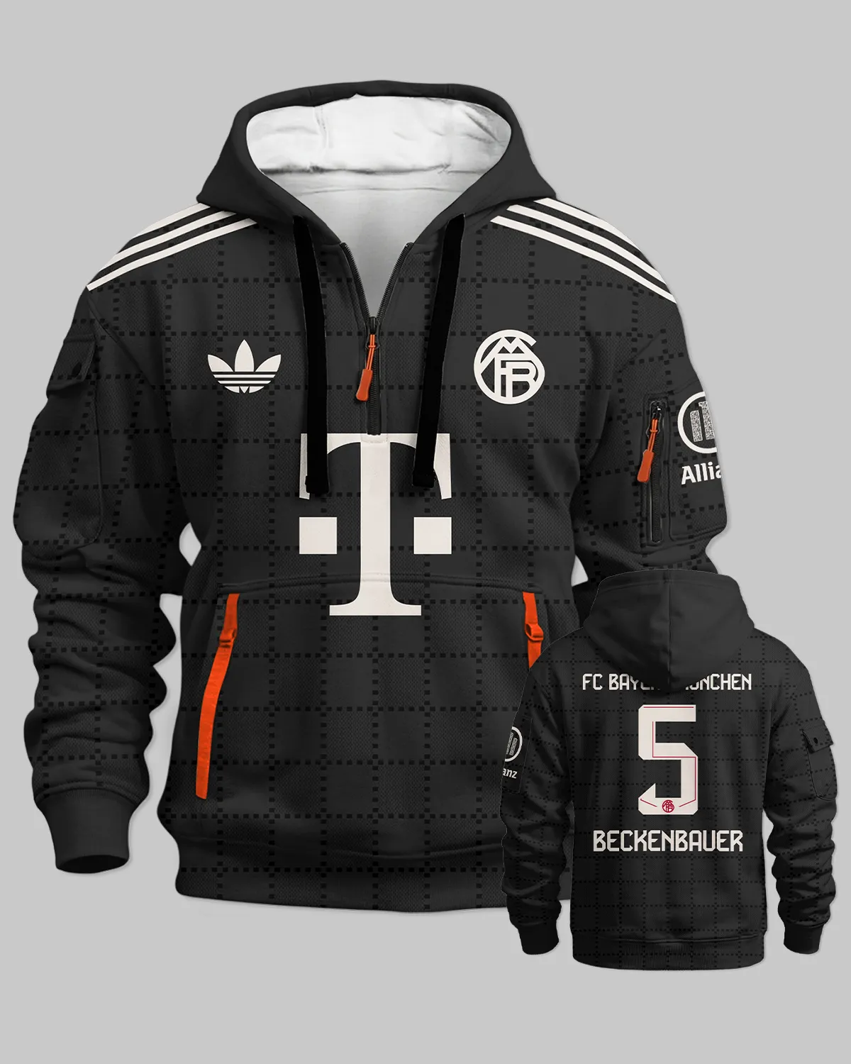 FC Bayern München Third Jersey 25/26 Hoodie Half Zipper All Over Prints - Gift for FC Bayern München Fans QTFCB310326A3-HDF