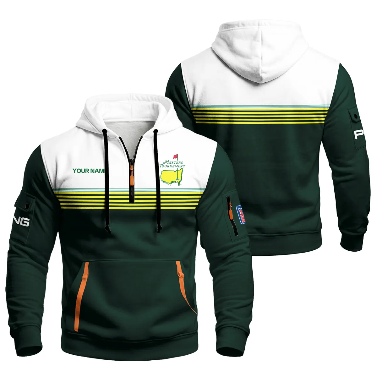 Ping Masters Tournament Hoodie Half Zipper All Over Prints QTMT030225A1PI-HDF - Image 3