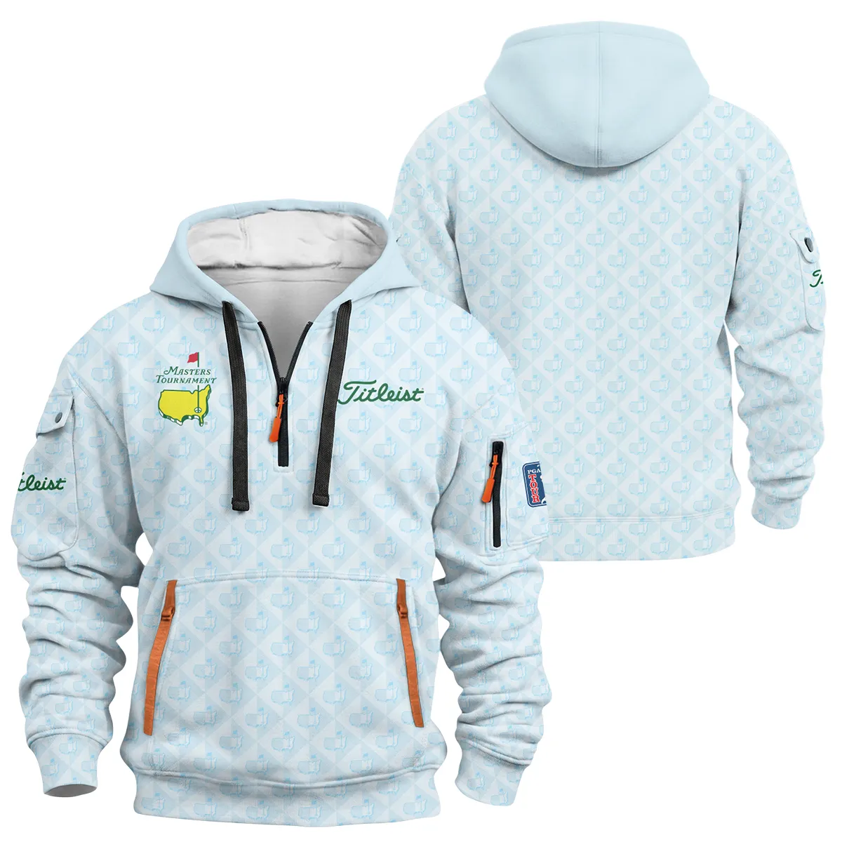 Masters Tournament Titleist Hoodie Half Zipper All Over Prints QTMT070326A2TL-HDF - Image 3