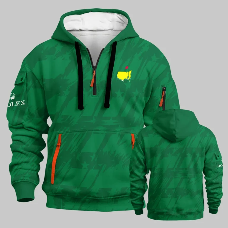 Rolex Masters Tournament Hoodie Half Zipper All Over Prints - Gift for Golf Fans QTMT240326A1ROX-HDF