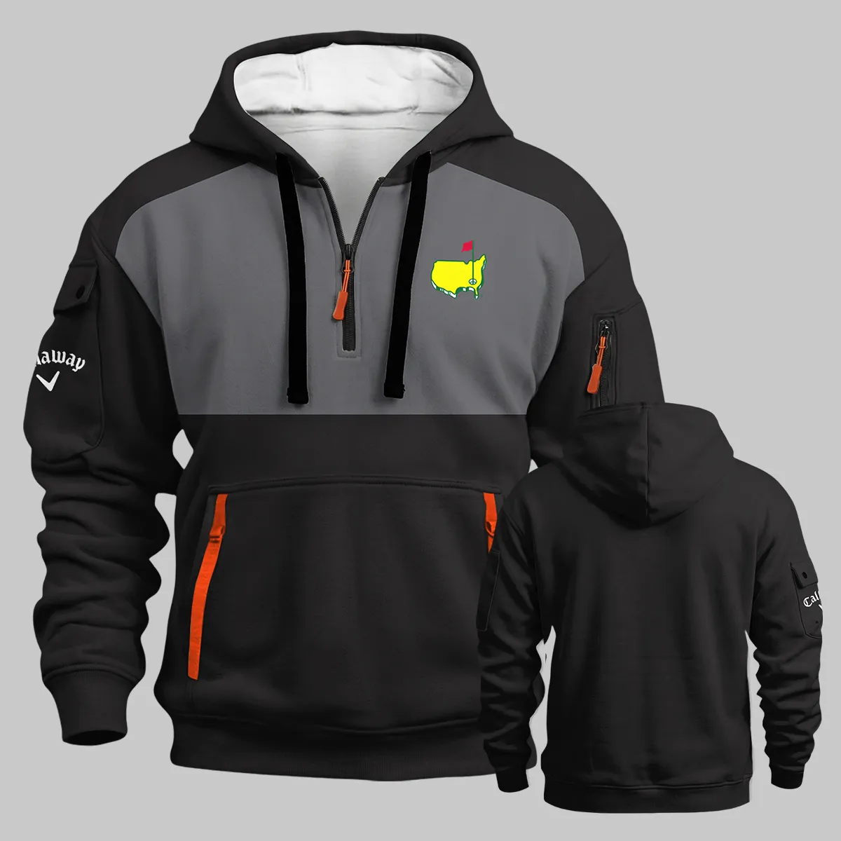 Callaway Masters Tournament Hoodie Half Zipper All Over Prints - Gift for Golf Fans QTMT250326A1CLWBLA-HDF - Image 3