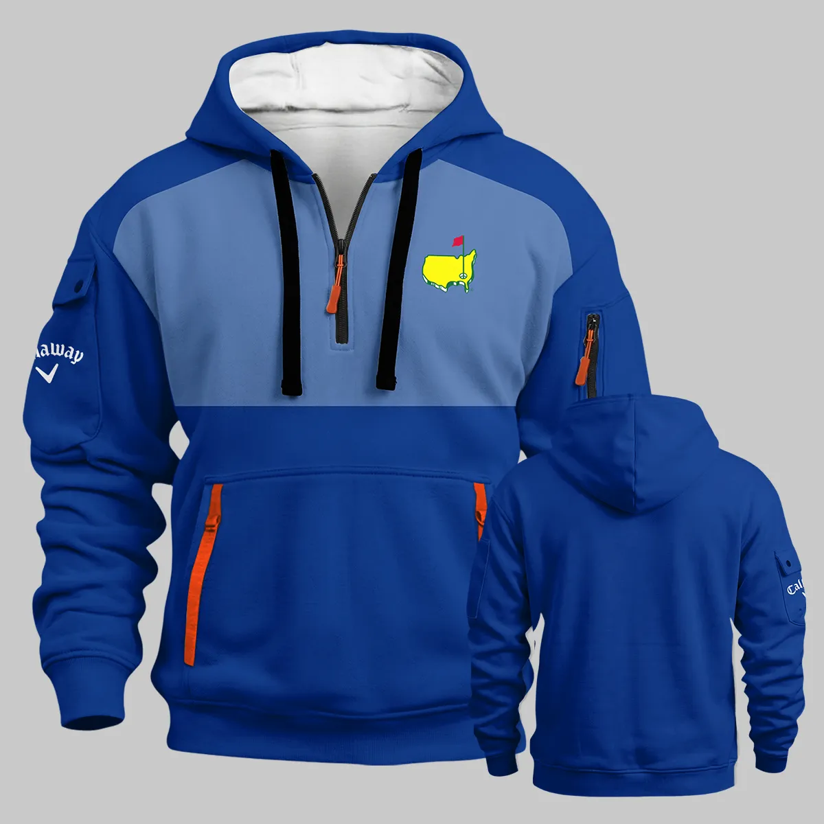 Callaway Masters Tournament Hoodie Half Zipper All Over Prints - Gift for Golf Fans QTMT250326A1CLWBLU-HDF - Image 3