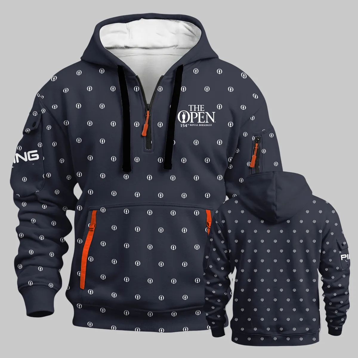 Ping The 154th Open at Royal Birkdale Hoodie Half Zipper All Over Prints - Gift for Golf Fans QTTOP240326A1PI-HDF