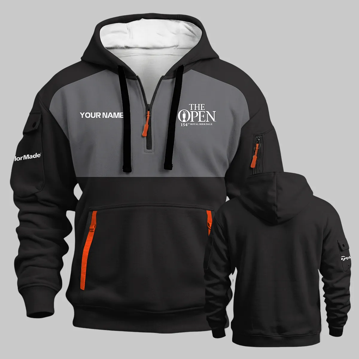 TaylorMade The 154th Open at Royal Birkdale Hoodie Half Zipper All Over Prints - Gift for Golf Fans QTTOP240326A2BLATM-HDF