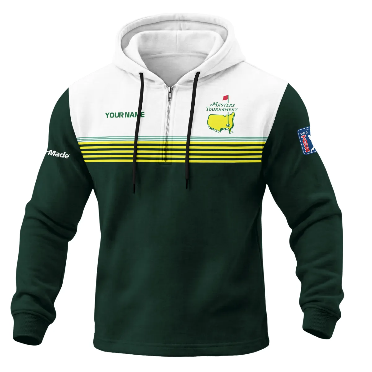 TaylorMade Masters Tournament 1/4 Zipper Hoodie All Over Prints QTMT030225A1TM-1/4HD