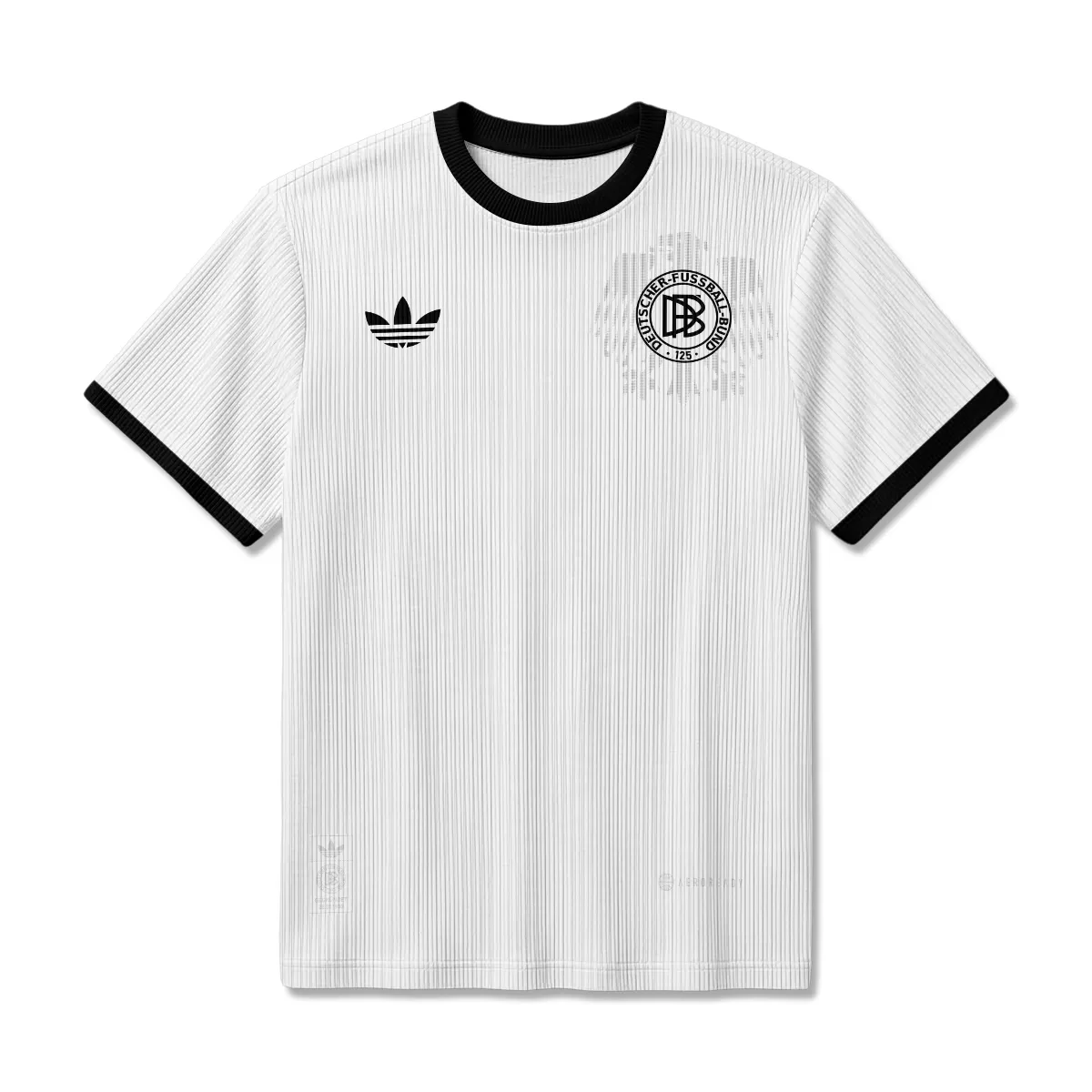 DFB 125th Anniversary Unisex Classic Logo Ribbed T-Shirt All Over Prints - Gift for Germany Fans QTGER200326A1-RTS - Image 2