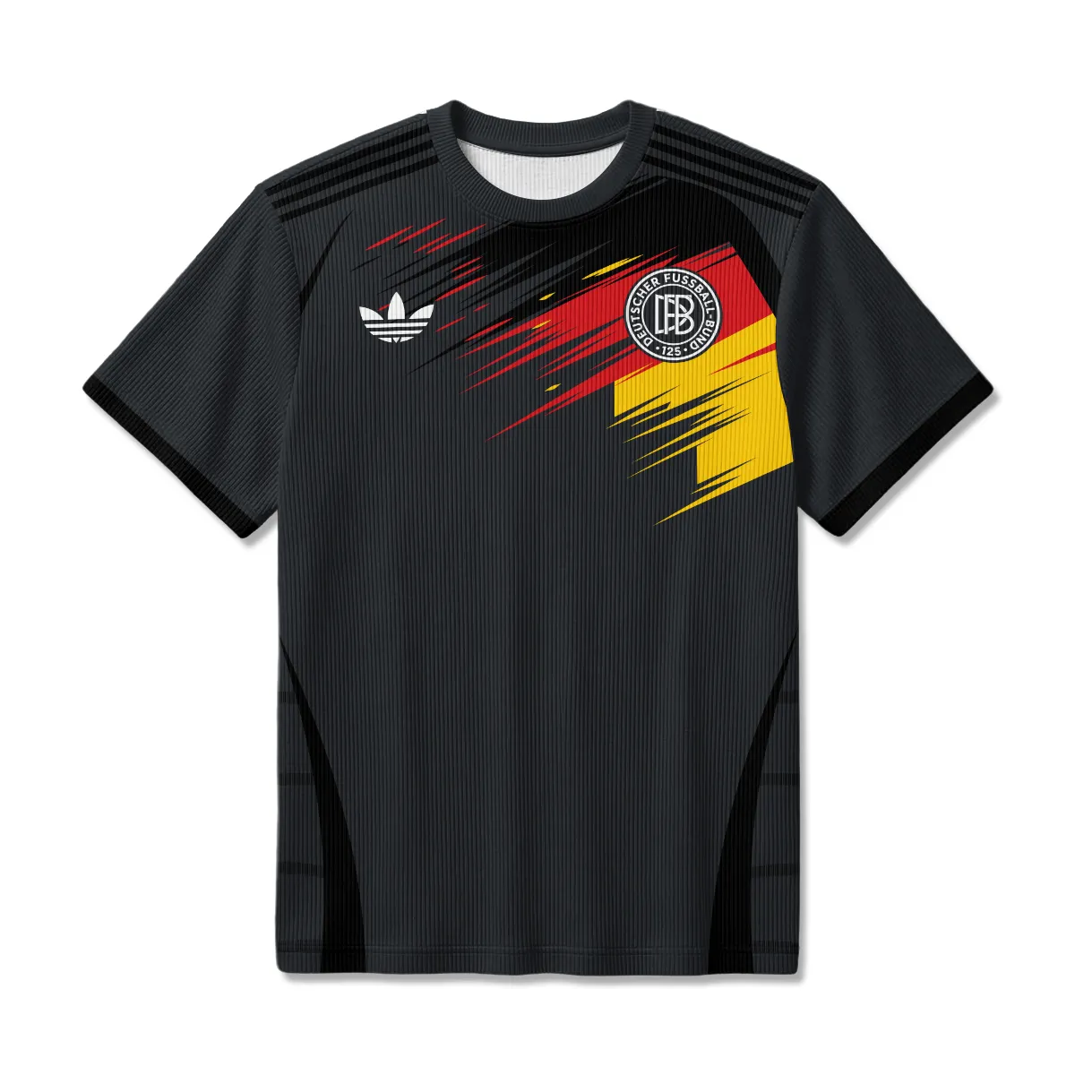 DFB 125th Anniversary Unisex Classic Logo Ribbed T-Shirt All Over Prints - Gift for Germany Fans QTGER200326A2-RTS - Image 2