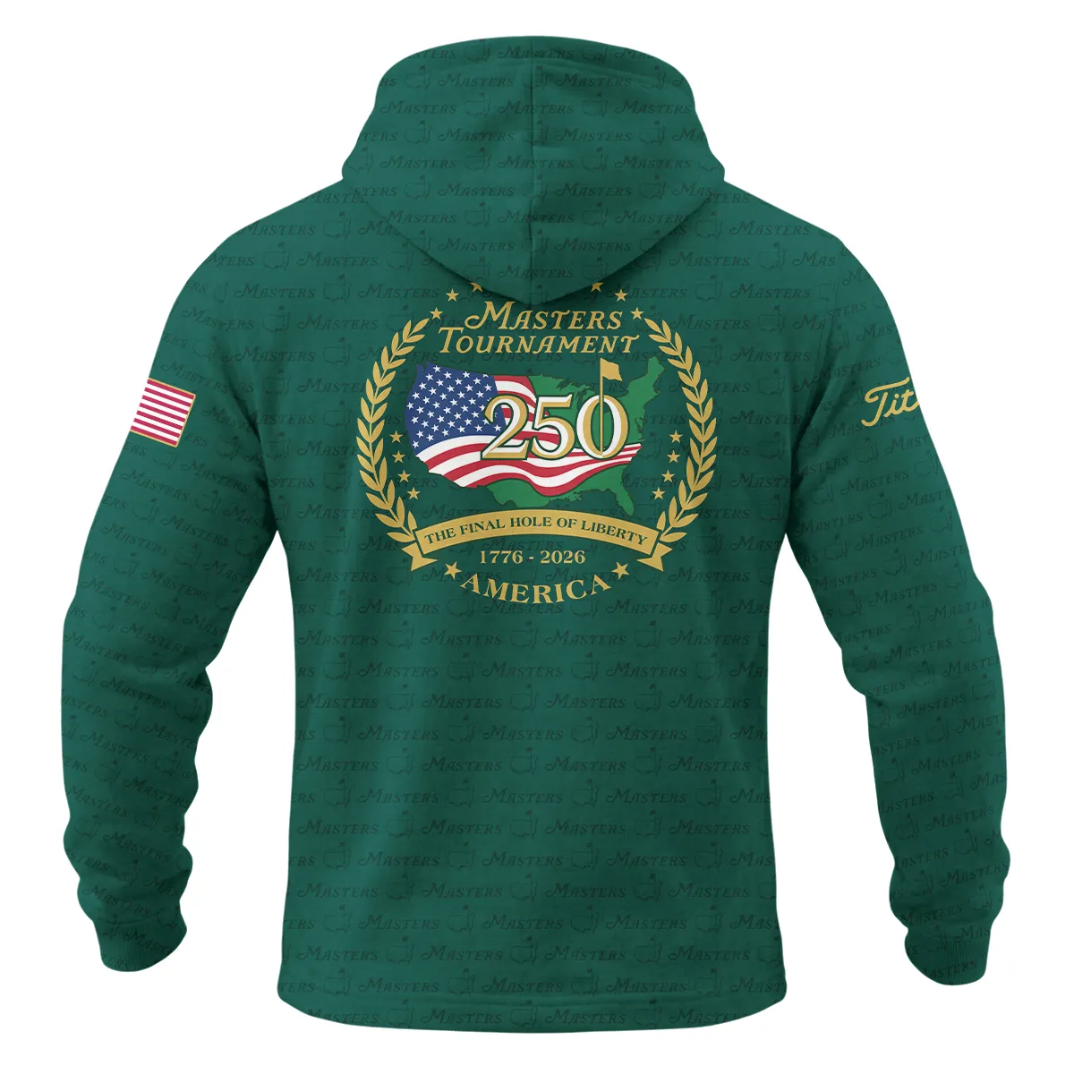 Masters Tournament America 250 Anniversary Titleist 1/4 Zipper Hoodie QTMT040325A1TL-1/4HD - Image 2