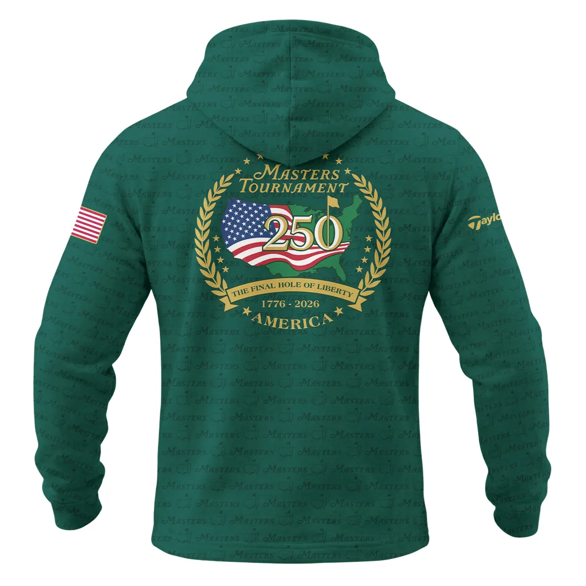TaylorMade Masters Tournament America 250 Anniversary 1/4 Zipper Hoodie QTMT040325A1TM-1/4HD - Image 2