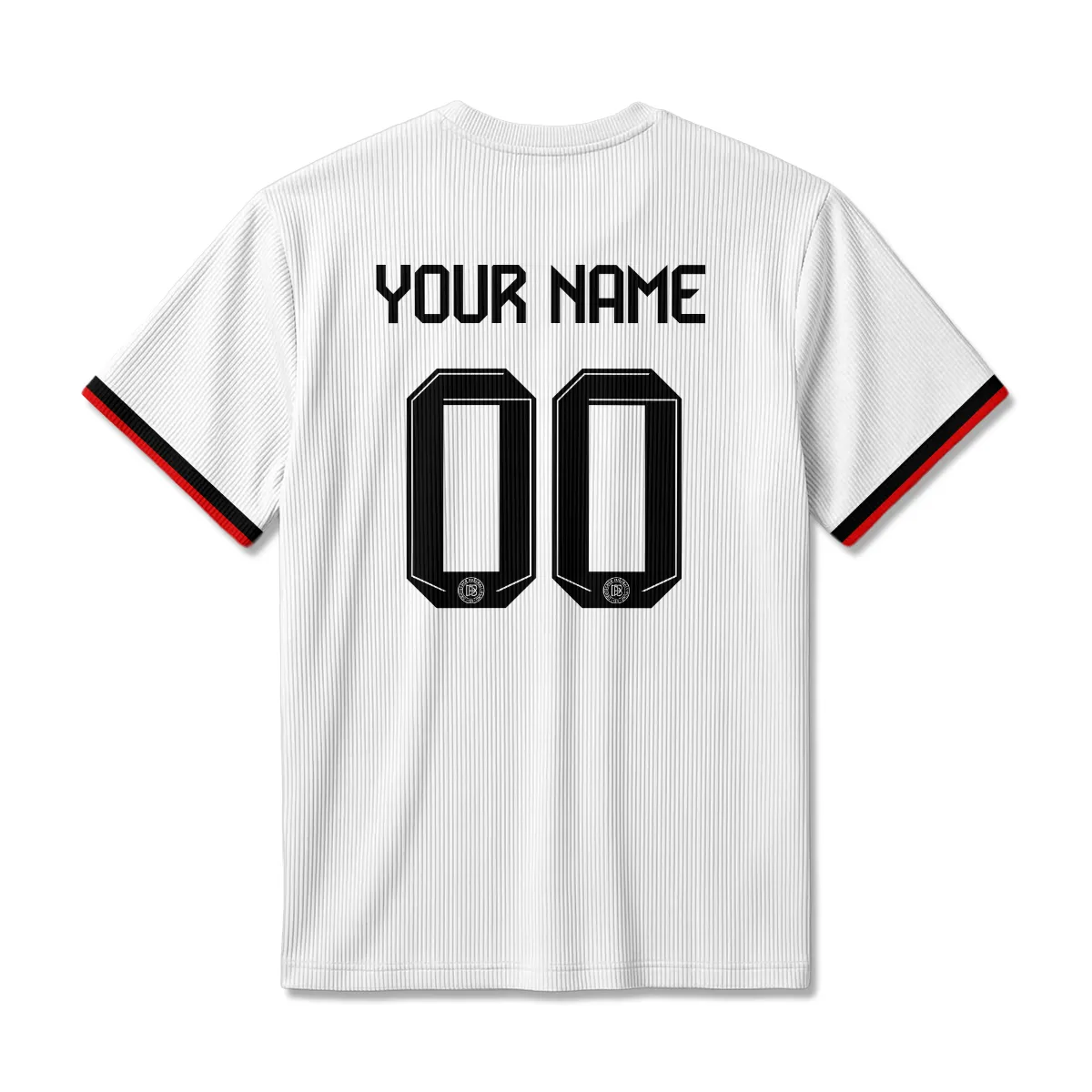 Germany 25/26 Home Kit Unisex Classic Logo Ribbed T-Shirt All Over Prints - Gift for Germany Fans QTVA2003GER2-RTS - Image 3