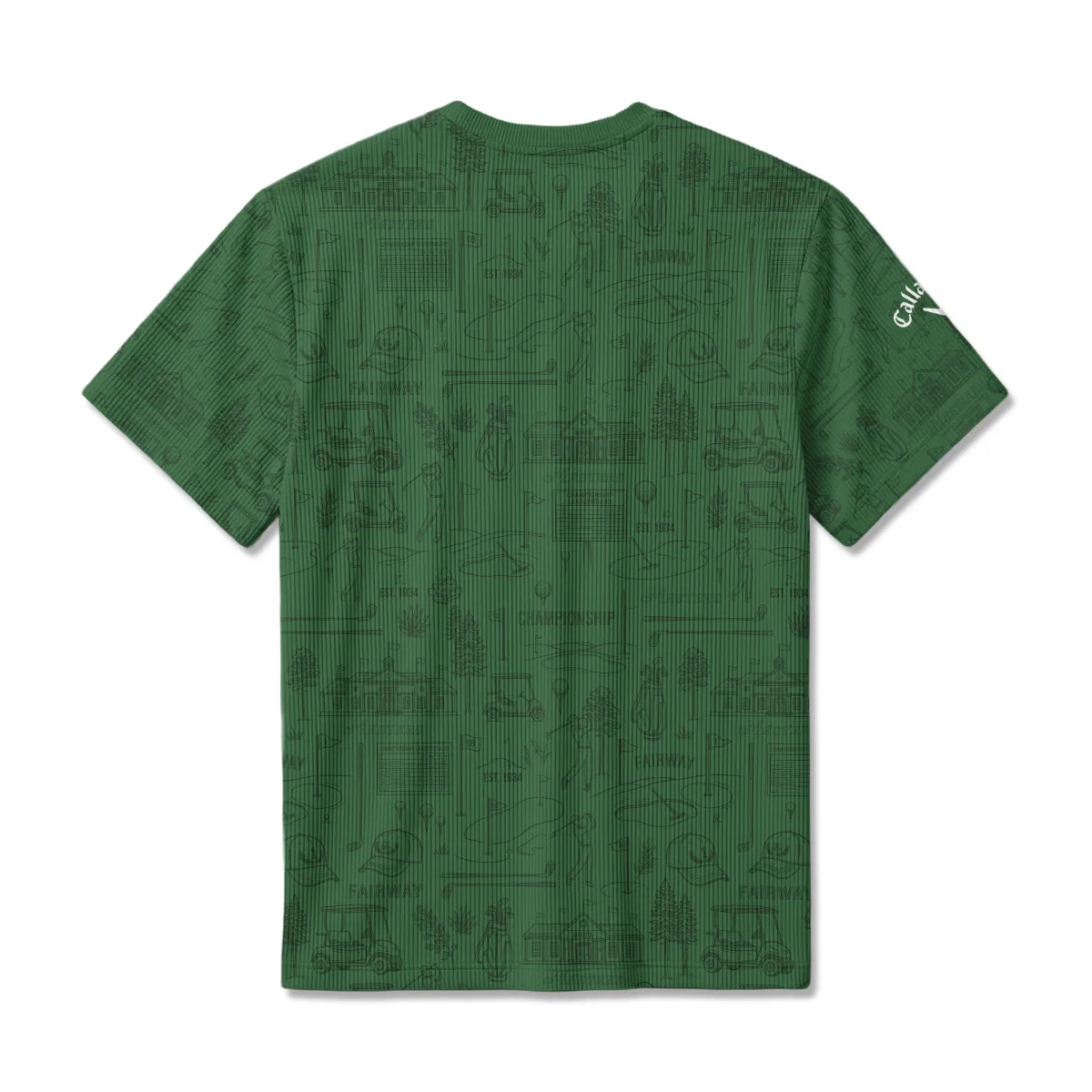 Callaway Masters Tournament Unisex Classic Logo Ribbed T-Shirt QTMT160326A1CLW-RTS - Image 2