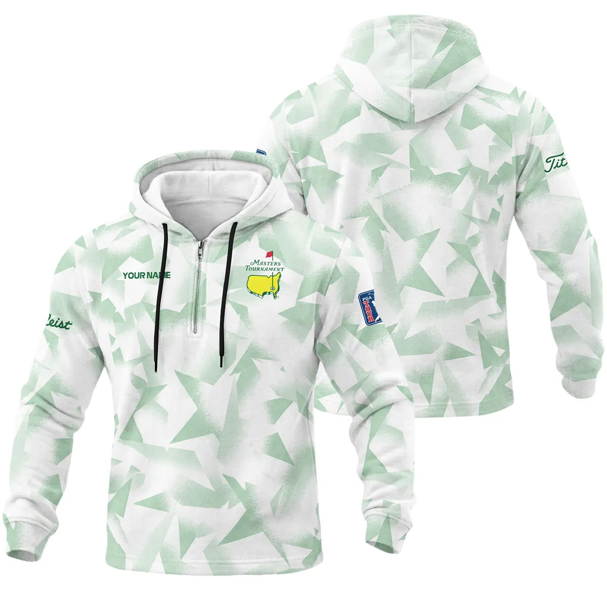 Masters Tournament Titleist 1/4 Zipper Hoodie All Over Prints QTMT030225A3TL-1/4HD - Image 3