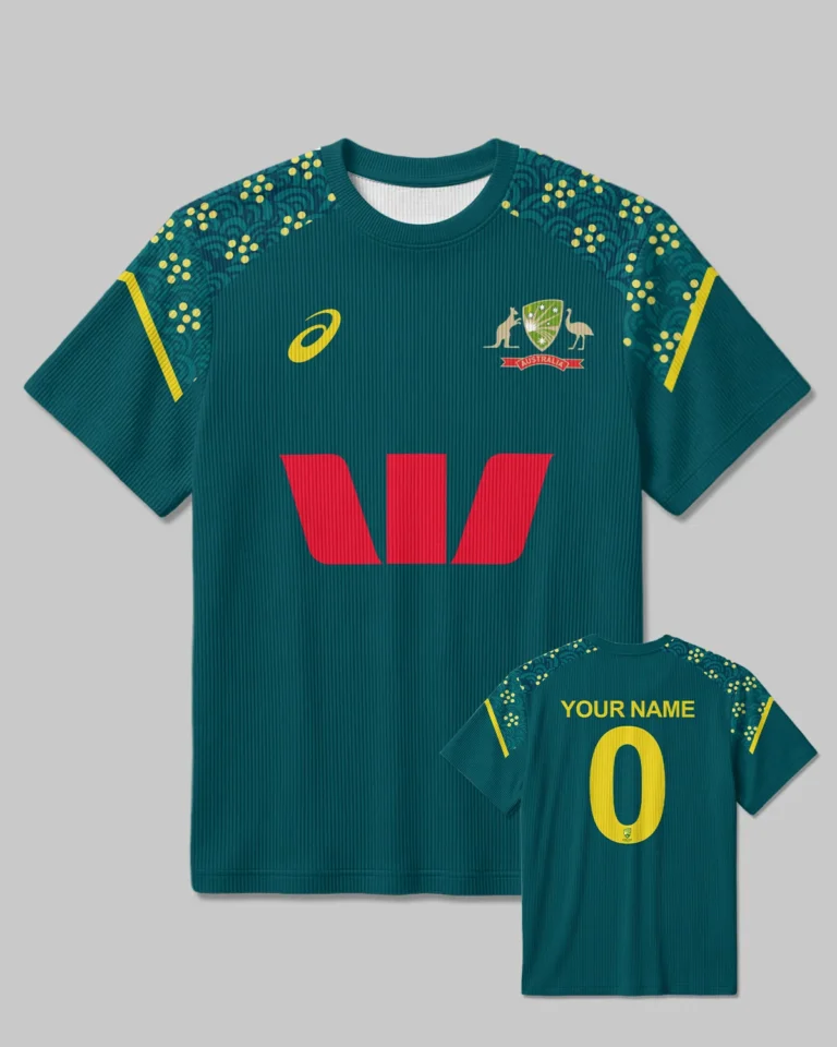 Cricket Australia T20 Mens 25/26 Unisex Classic Logo Ribbed T-Shirt All Over Prints - Gift for Australia Fans QTCK300326AA2-RTS