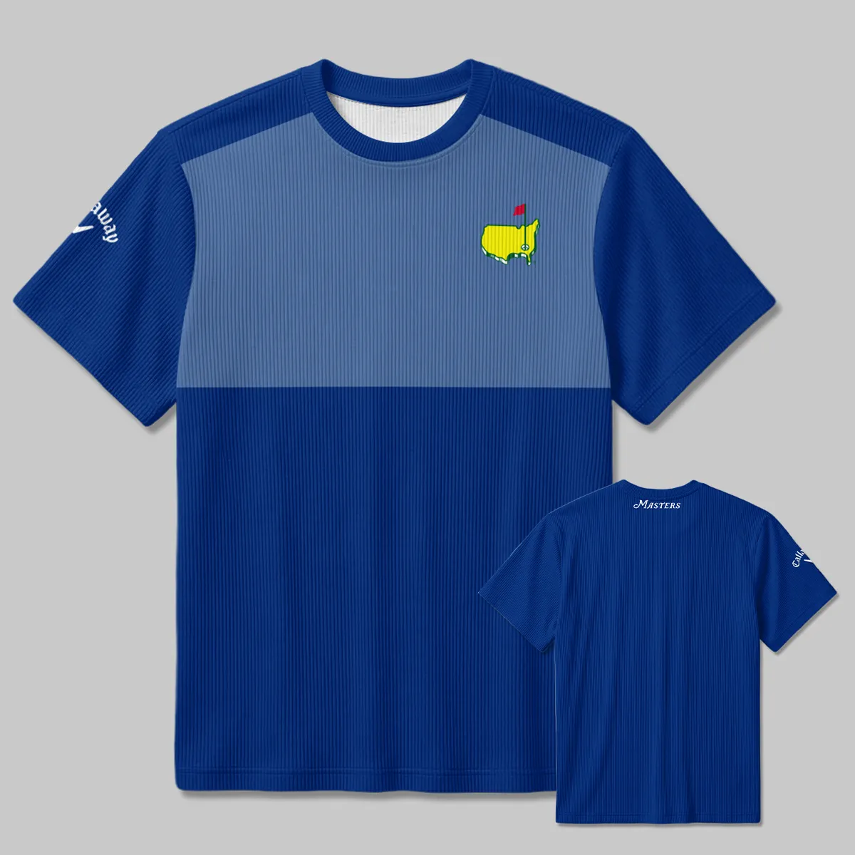 Callaway Masters Tournament Unisex Classic Logo Ribbed T-Shirt All Over Prints - Gift for Golf Fans QTMT250326A1CLWBLU-RTS - Image 3