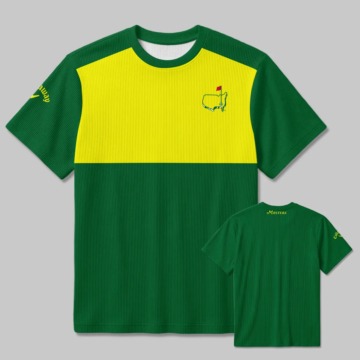 Callaway Masters Tournament Unisex Classic Logo Ribbed T-Shirt All Over Prints - Gift for Golf Fans QTMT250326A1CLWGR-RTS - Image 3