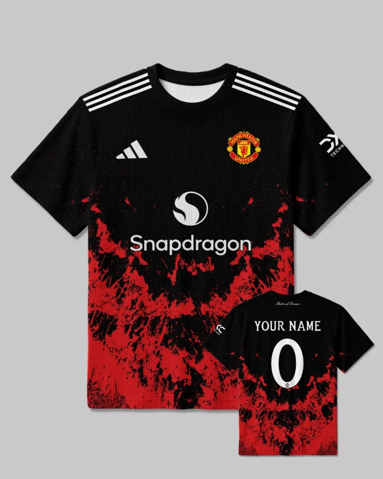 Manchester United Concept Kits Unisex Classic Logo Ribbed T-Shirt All Over Prints - Gift for Manchester United Fans QTMUN300326A2-RTS