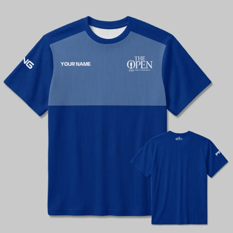 Ping The 154th Open at Royal Birkdale Unisex Classic Logo Ribbed T-Shirt All Over Prints - Gift for Golf Fans QTTOP240326A2BLUPI-RTS