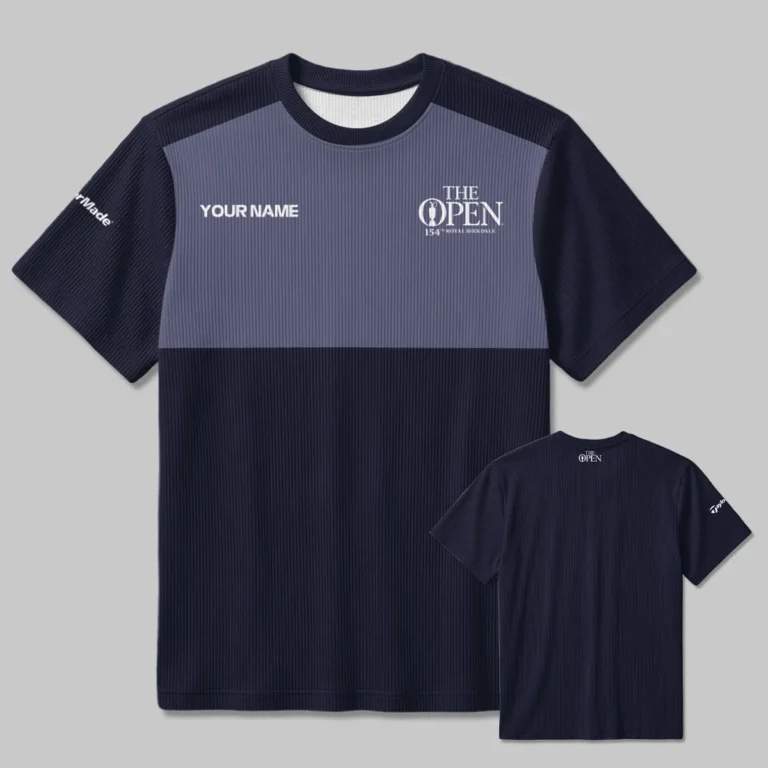 TaylorMade The 154th Open at Royal Birkdale Unisex Classic Logo Ribbed T-Shirt All Over Prints - Gift for Golf Fans QTTOP240326A2NVTM-RTS