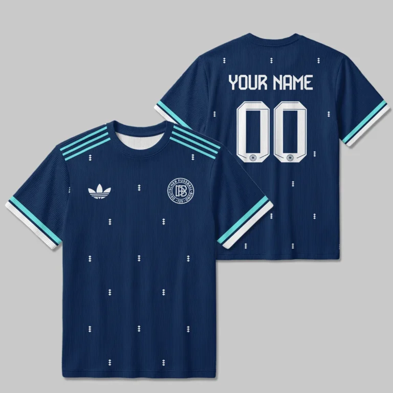 Germany 25/26 Away Kit Unisex Classic Logo Ribbed T-Shirt All Over Prints - Gift for Germany Fans QTVA2003GER3-RTS