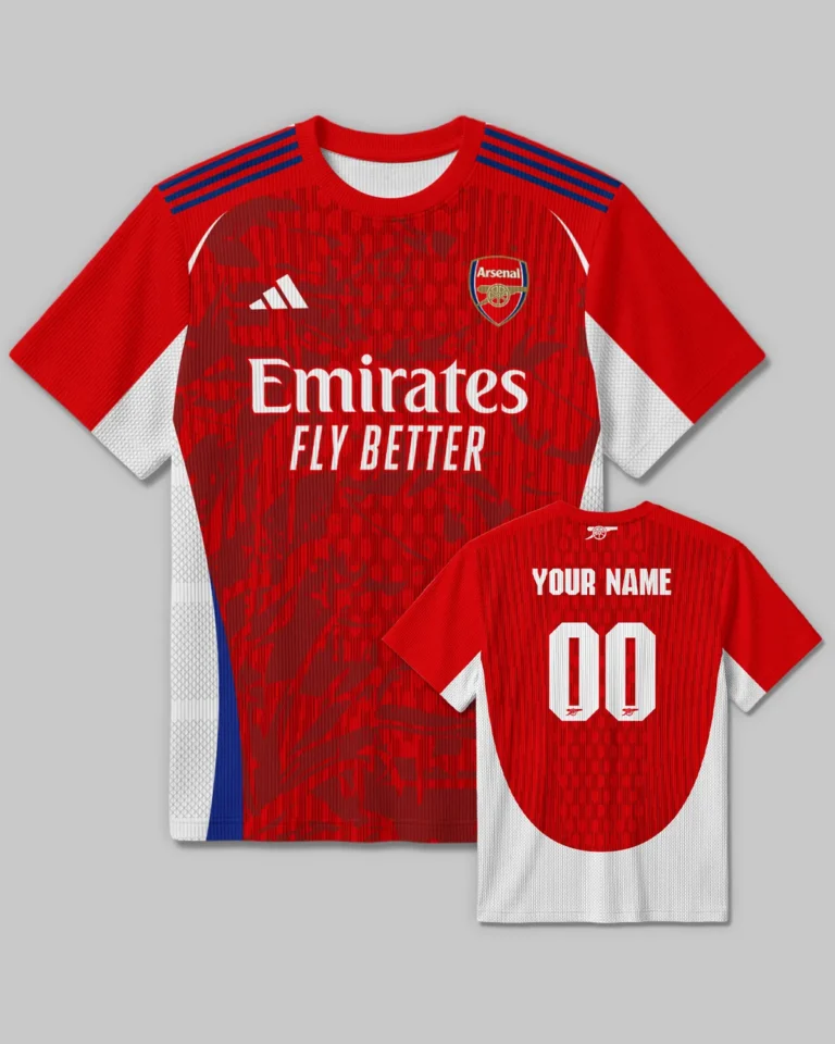 Arsenal Concept Kits Unisex Classic Logo Ribbed T-Shirt All Over Prints - Gift for Arsenal Fans QTVA3003ARS01-RTS