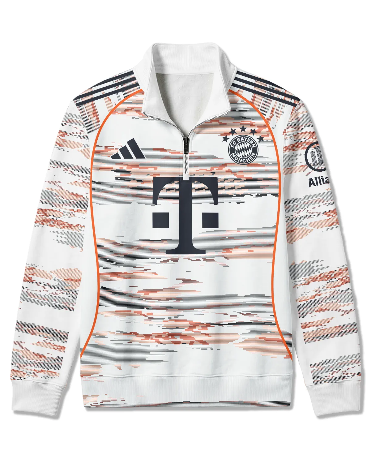 FC Bayern München Away Jersey 25/26 Quarter Zip Sweatshirt All Over Prints - Gift for FC Bayern München Fans QTFCB310326A2-QTZ - Image 2