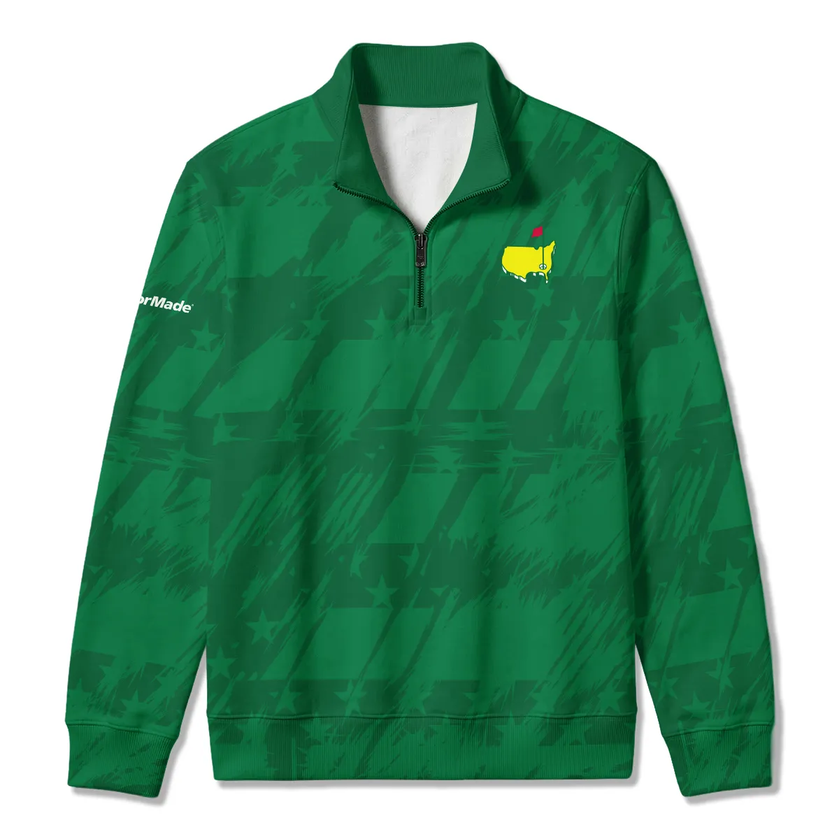 TaylorMade Masters Tournament Quarter Zip Sweatshirt All Over Prints - Gift for Golf Fans QTMT240326A1TM-QTZ - Image 2