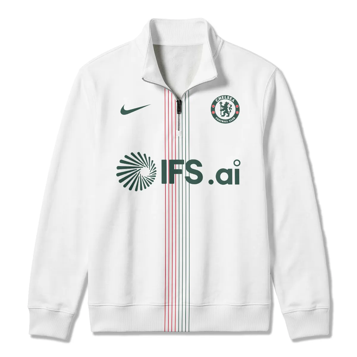 Chelsea 25/26 Away Kit Quarter Zip Sweatshirt All Over Prints - Gift for Chelsea Fans QTVA1903CHE01-QTZ - Image 2