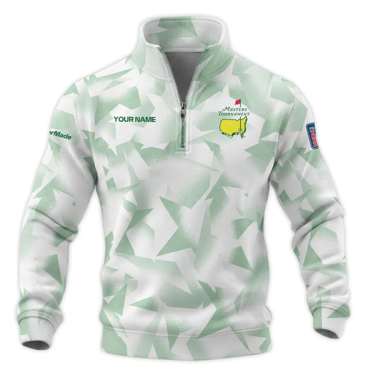 TaylorMade Masters Tournament Quarter Zip Sweatshirt All Over Prints QTMT030225A3TM-QTZ