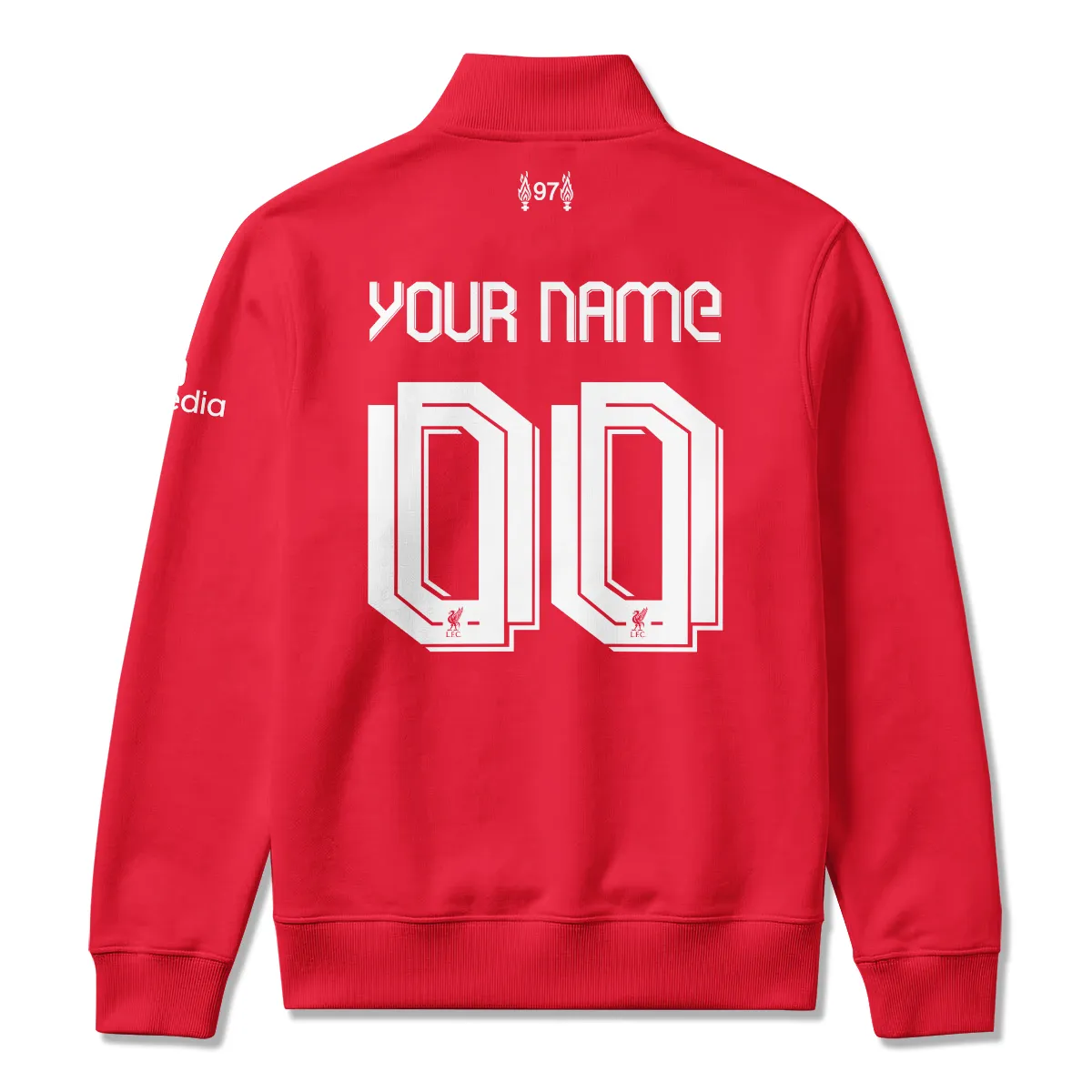 Liverpool 25/26 Home Kit Quarter Zip Sweatshirt All Over Prints - Gift for Liverpool Fans QTLIV190326A1-QTZ - Image 3