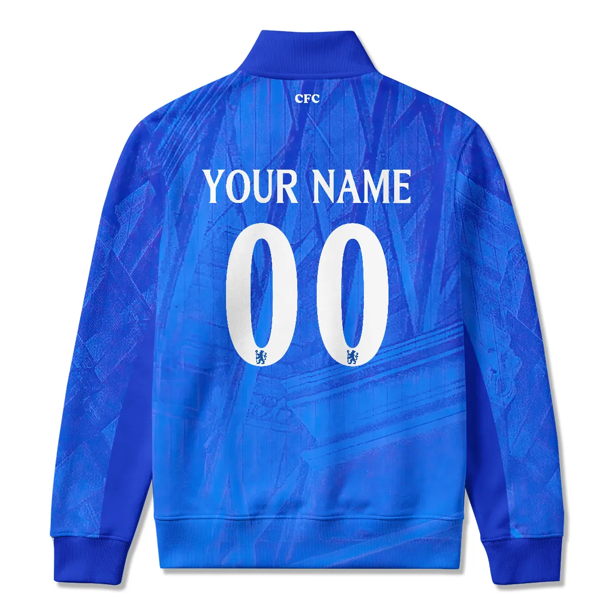 Chelsea 25/26 Home Kit Quarter Zip Sweatshirt All Over Prints - Gift for Chelsea Fans QTVA1903CHE02-QTZ - Image 3