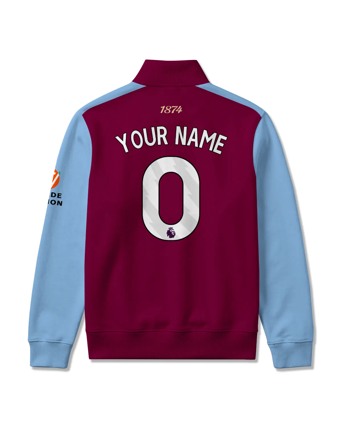 Aston Villa 25/26 Home Kit Quarter Zip Sweatshirt All Over Prints - Gift for Aston Villa Fans QTVA2302AVL01-QTZ - Image 3