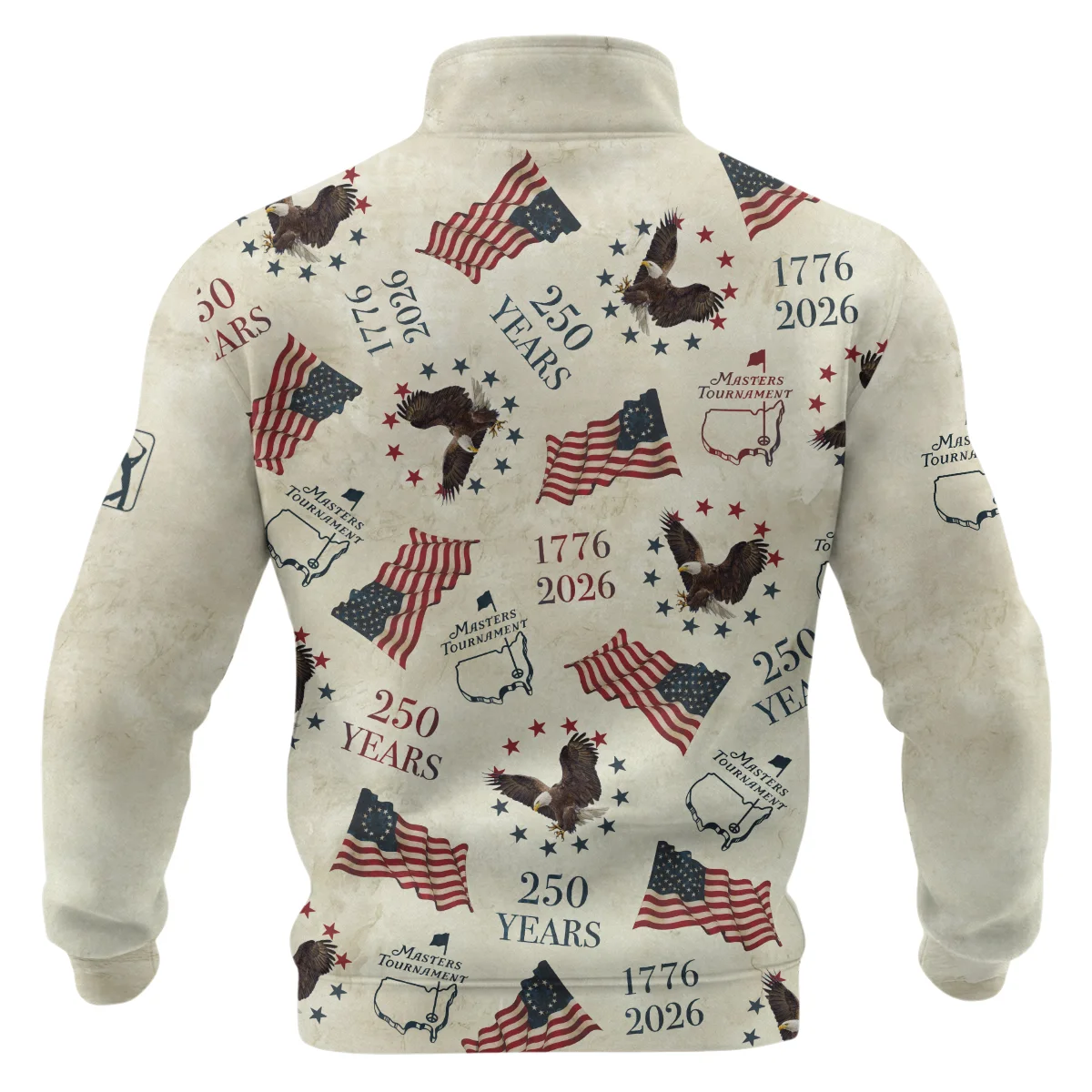 Masters Tournament 250 Years 1776-2026 Quarter Zip Sweatshirt BLF4326A2QTZ - Image 2