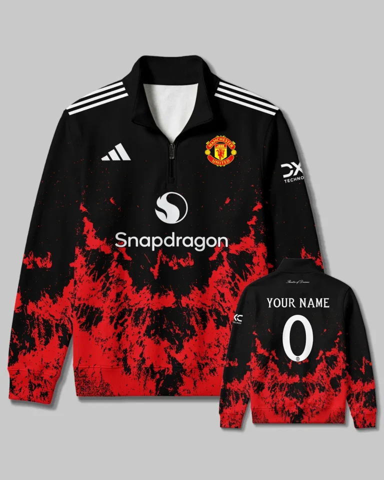 Manchester United Concept Kits Quarter Zip Sweatshirt All Over Prints - Gift for Manchester United Fans QTMUN300326A2-QTZ