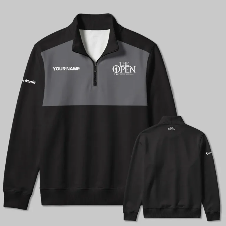 TaylorMade The 154th Open at Royal Birkdale Quarter Zip Sweatshirt All Over Prints - Gift for Golf Fans QTTOP240326A2BLATM-QTZ