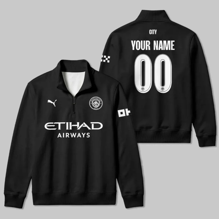 Manchester City 25/26 Away Kit Quarter Zip Sweatshirt All Over Prints - Gift for Manchester City Fans QTVA1903MCI02-QTZ