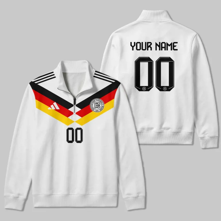Germany 25/26 Home Kit Quarter Zip Sweatshirt All Over Prints - Gift for Germany Fans QTVA2003GER2-QTZ