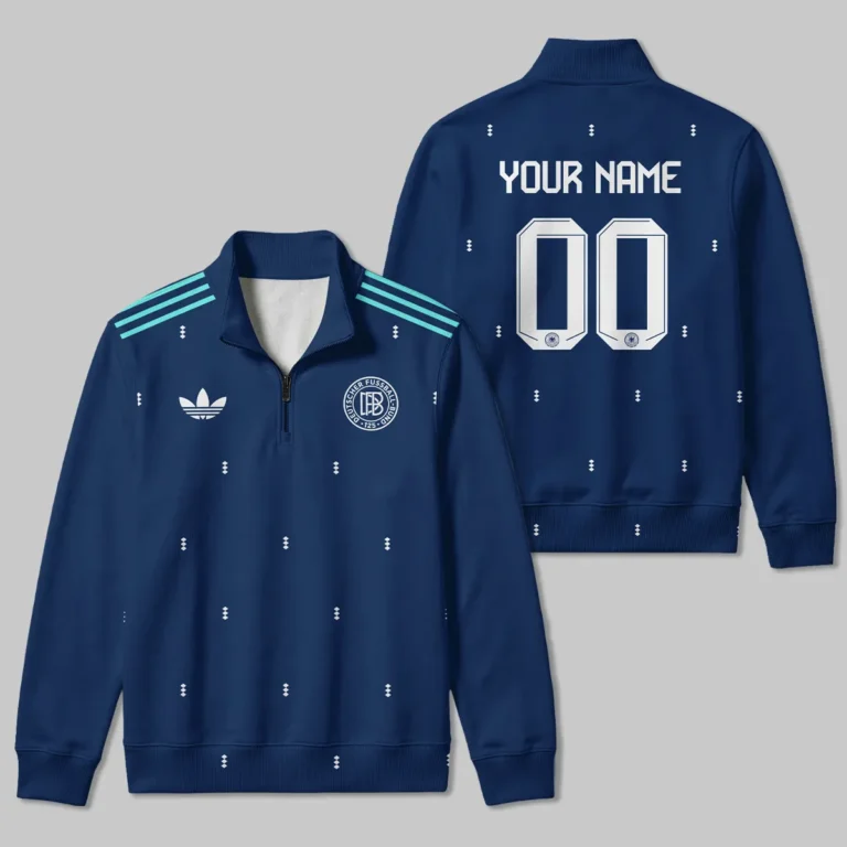 Germany 25/26 Away Kit Quarter Zip Sweatshirt All Over Prints - Gift for Germany Fans QTVA2003GER3-QTZ