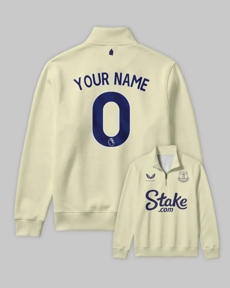 Everton 25/26 Away Kit Quarter Zip Sweatshirt All Over Prints - Gift for Everton Fans QTVA2302EVE02-QTZ