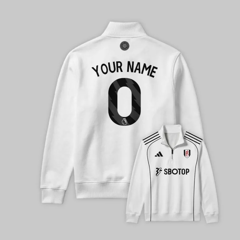Fulham 25/26 Home Kit Quarter Zip Sweatshirt All Over Prints - Gift for Fulham Fans QTVA2302FUL01-QTZ
