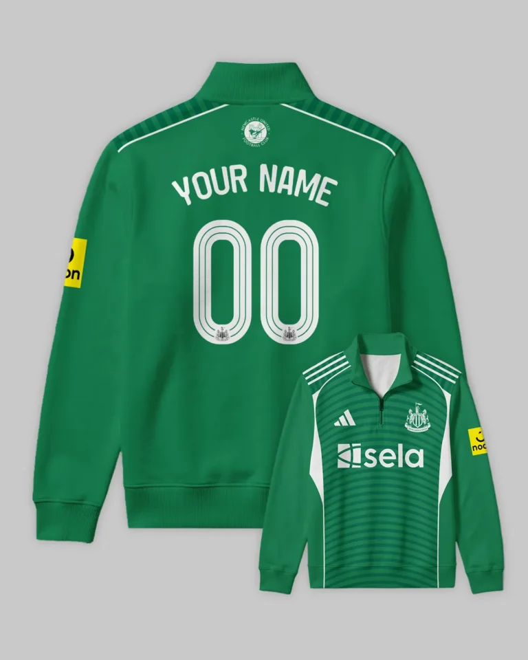 Newcastle United 25/26 Away Kit Quarter Zip Sweatshirt All Over Prints - Gift for Newcastle United Fans QTVA2302NEW02-QTZ