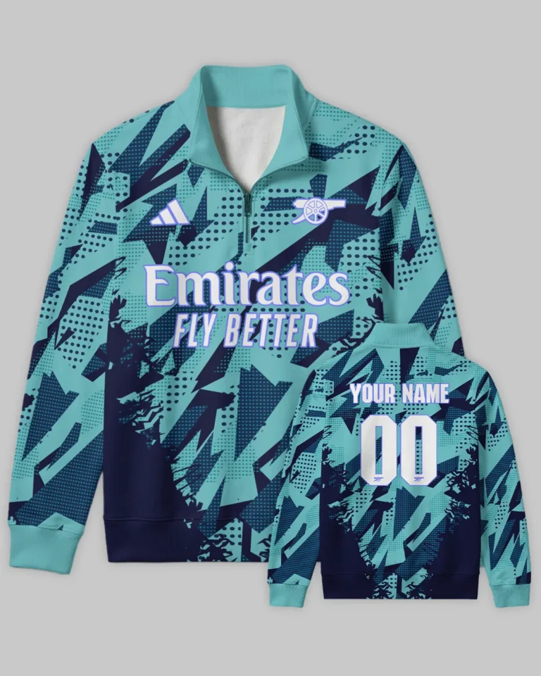 Arsenal Concept Kits Quarter Zip Sweatshirt All Over Prints - Gift for Arsenal Fans QTVA3003ARS02-QTZ