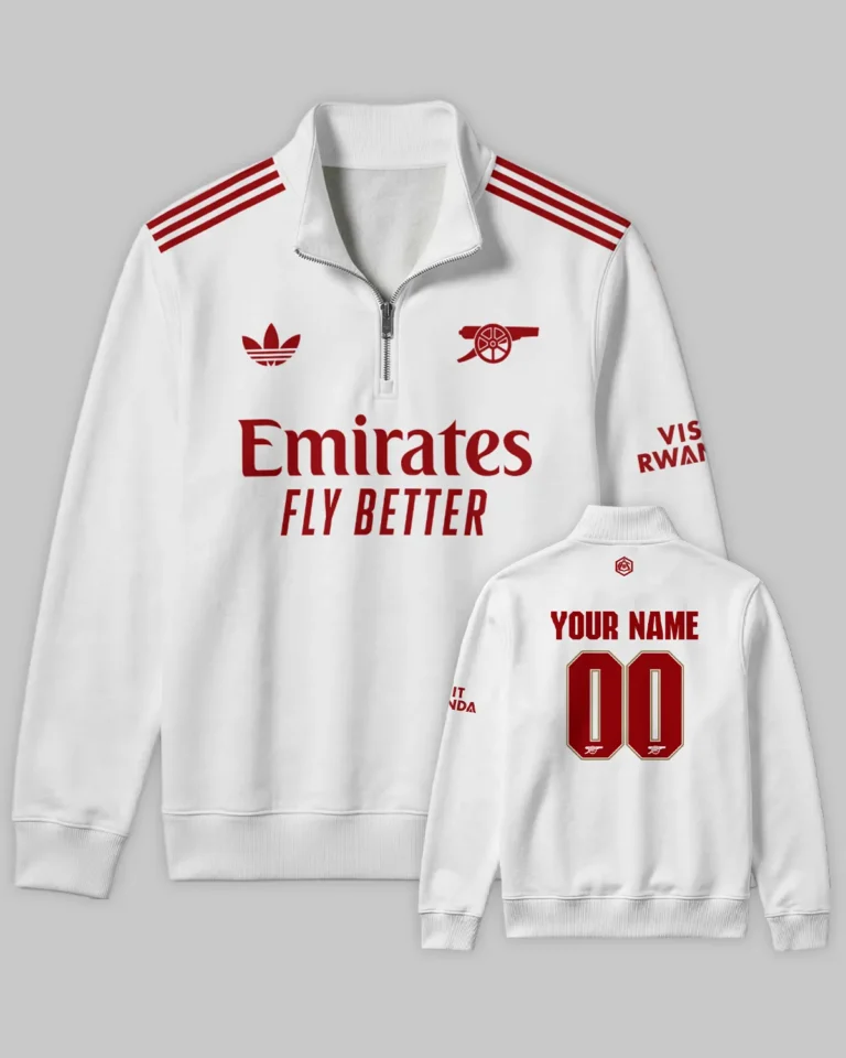 Arsenal Third Kit Quarter Zip Sweatshirt All Over Prints - Gift for Arsenal Fans QTVA3003ARS06-QTZ