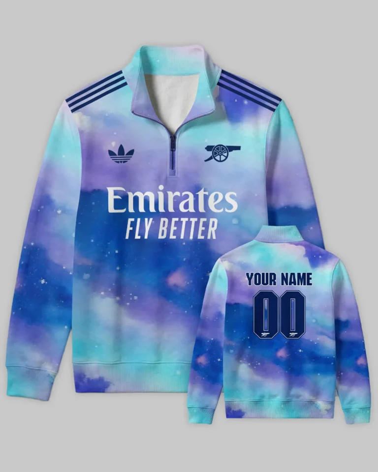 Arsenal Concept Kits Quarter Zip Sweatshirt All Over Prints - Gift for Arsenal Fans QTVA3003ARS07-QTZ