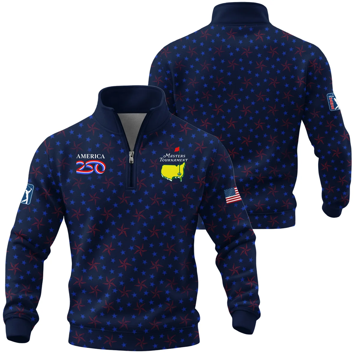 Masters Tournament x America250 Quarter Zip Sweatshirt BLF4326A1QTZ - Image 3
