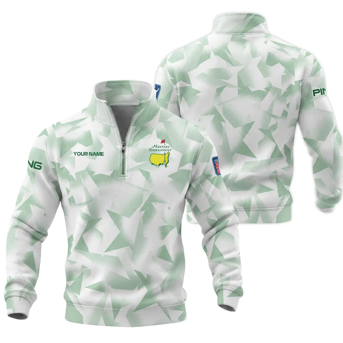 Ping Masters Tournament Quarter Zip Sweatshirt All Over Prints QTMT030225A3PI-QTZ - Image 3