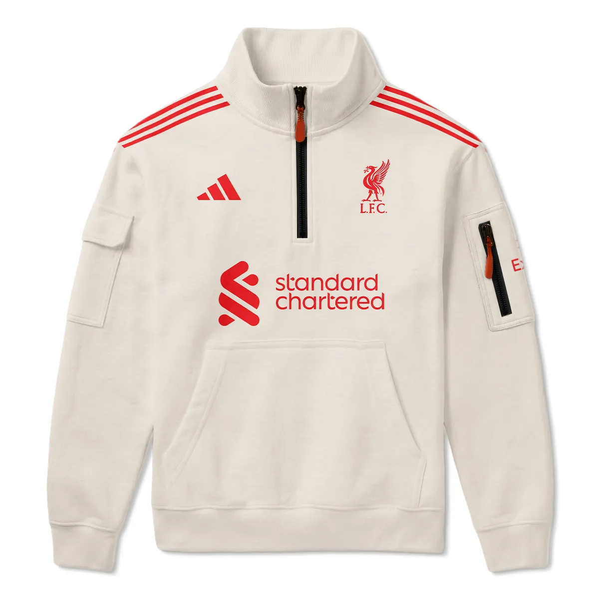 Liverpool 25/26 Away Kit Sweatshirt Zipper All Over Prints - Gift for Liverpool Fans QTLIV190326A2-SHZ - Image 2